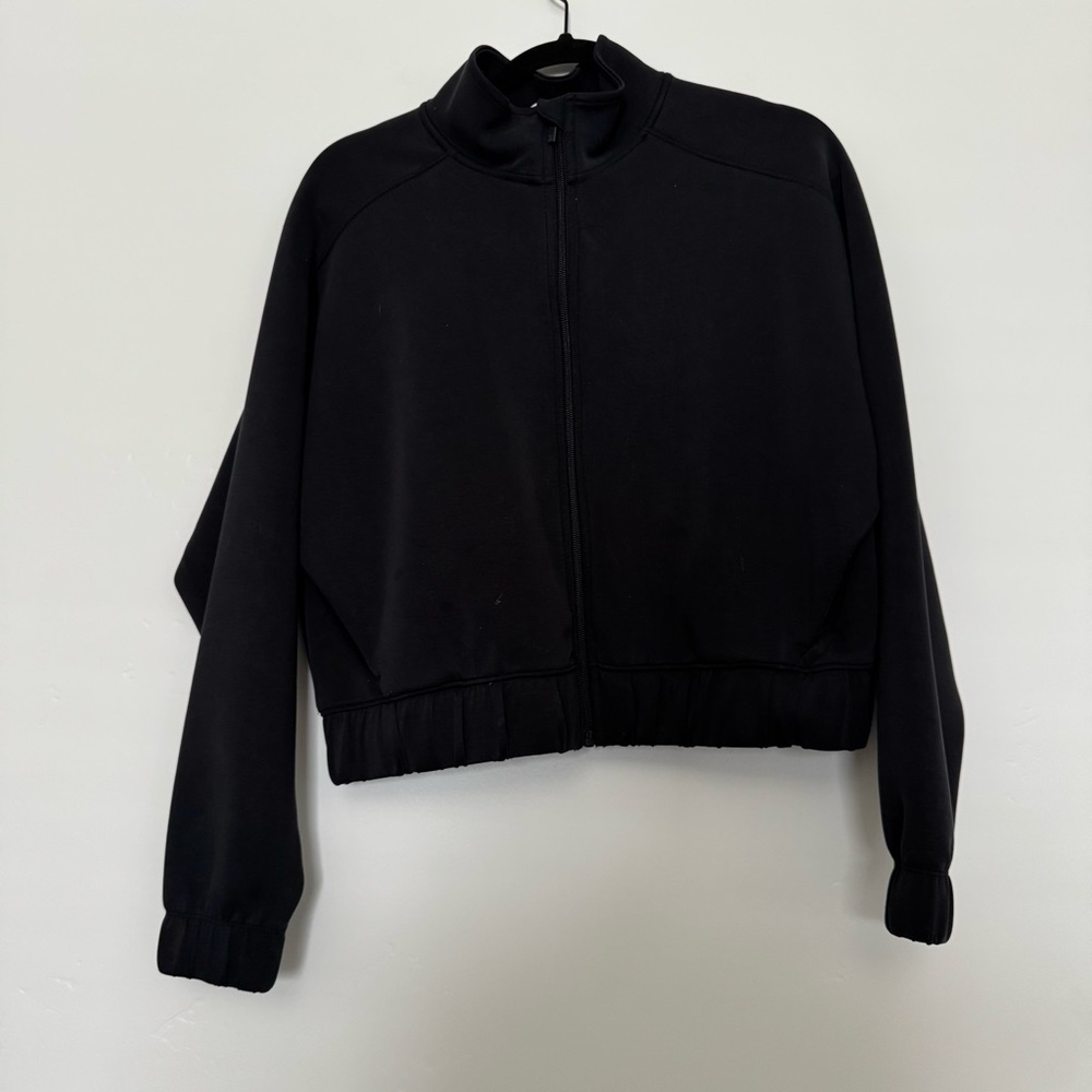 all in motion Black Full-Zip Bomber Jacket